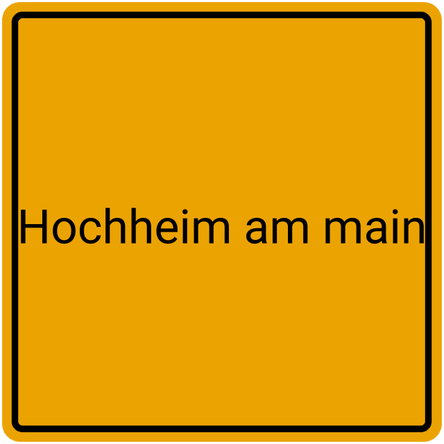 Meldebestätigung Hochheim am Main